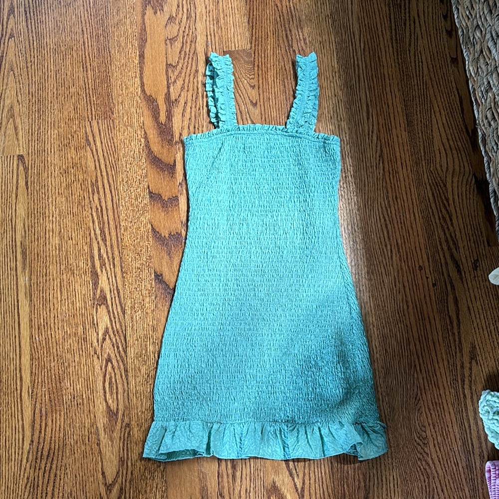 Zara smocked mini dress